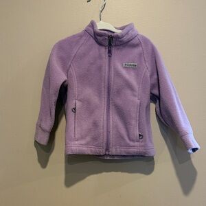 Columbia Lavender Full-Zip Fleece Jacket